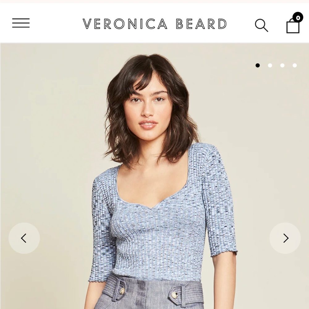 Veronica Beard LIPA SPACE-DYED PULLOVER